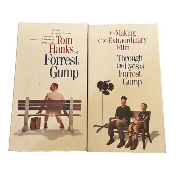 Through the Eyes of Forrest Gump + Forrest Gump VHS Tom Hanks Run 1994 Jenny - Picture 1 of 4